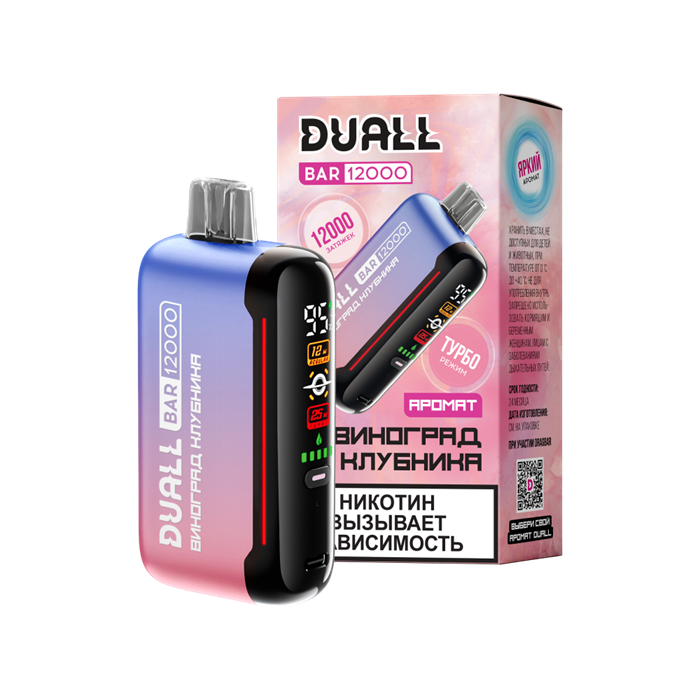 ЭСНД Duall Bar 12000 - Виноград Клубника