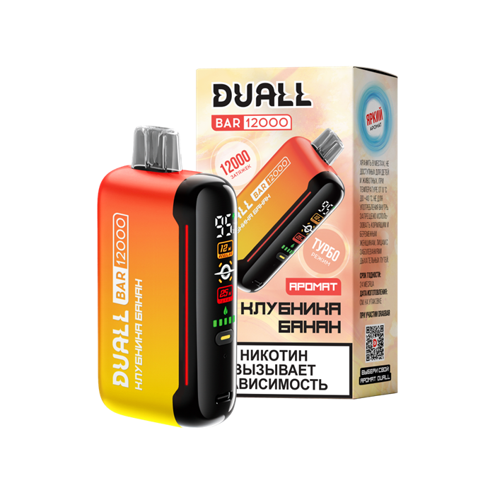 ЭСНД Duall Bar 12000 - Клубника Банан