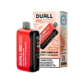 ЭСНД Duall Bar 12000 - Кислая Жвачка Грейпфрут Клубника