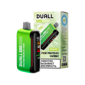 ЭСНД Duall Bar 12000 - Кислое Яблоко Киви