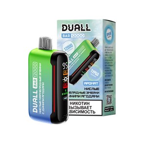 ЭСНД Duall Bar 12000 - Кислые Мармеладные Змейки с Дикими Ягодами